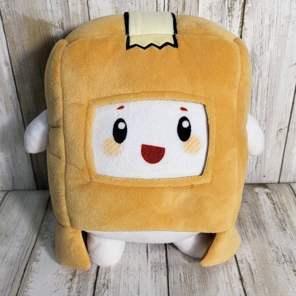 10' Lankybox Boxy Plush Toy Pillow Soft Stuffed Animal Yellow Cartoon - Picture 1 of 7